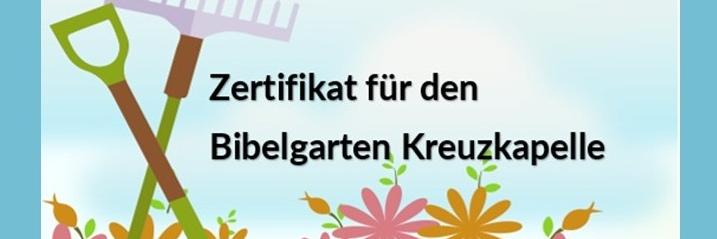 Bibelgarten zertifikatkachel