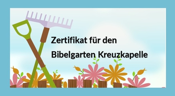 Bibelgarten zertifikatkachel