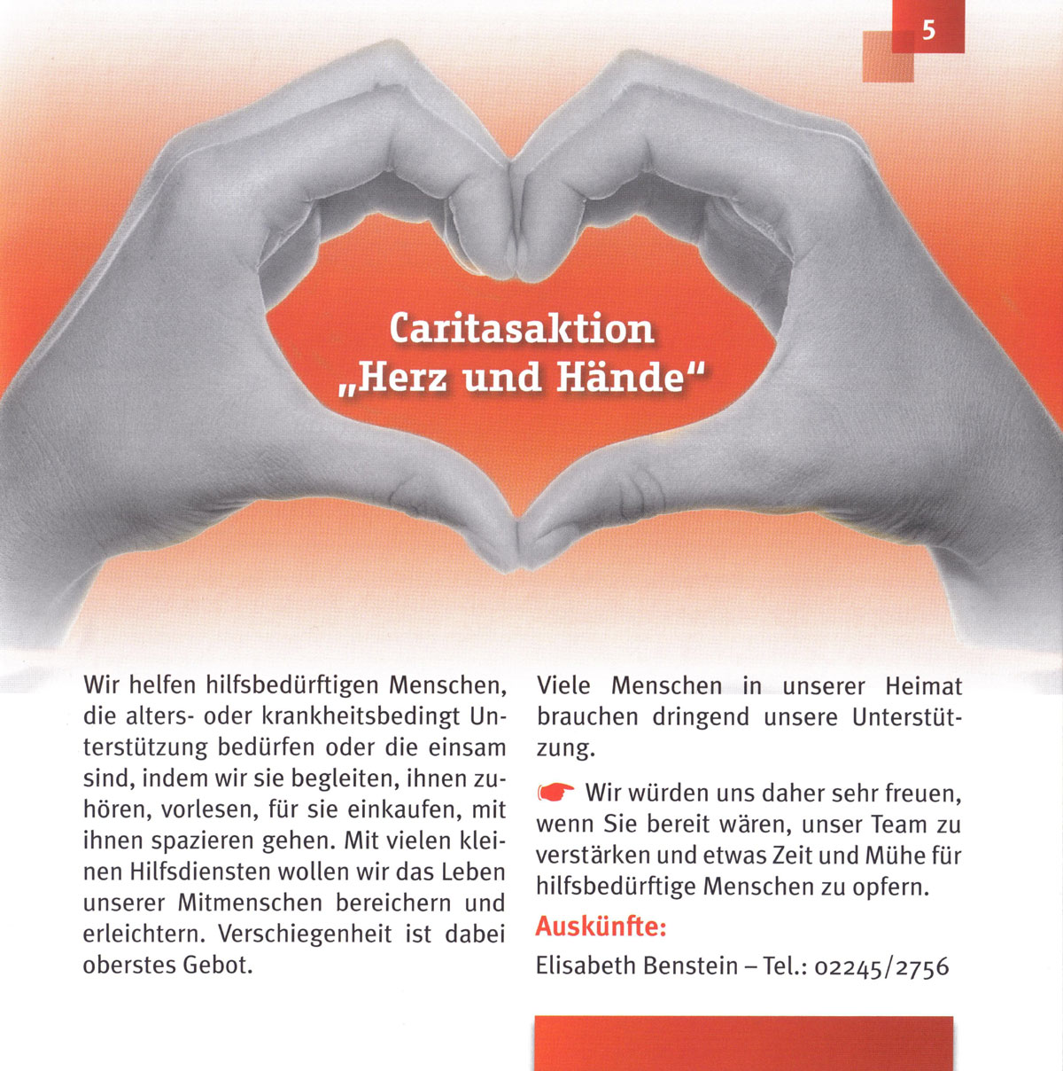 Begleitung und Unterstützung im Alter und bei Krankheit