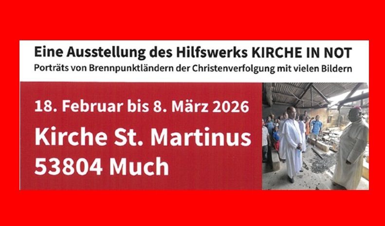 Kachel Austelllung Kirche in Not